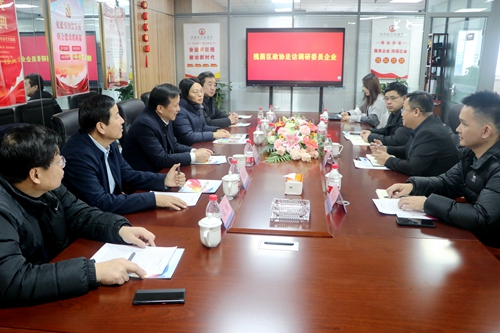 韩军到部分委员企业走访调研